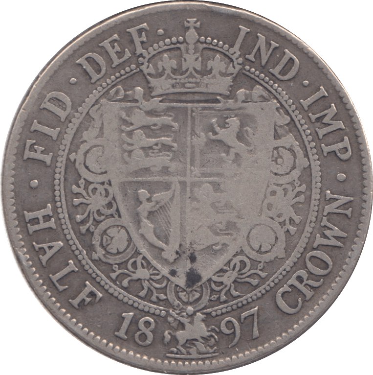1897 HALFCROWN ( FINE ) - Halfcrown - Cambridgeshire Coins