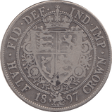 1897 HALFCROWN ( FINE ) - Halfcrown - Cambridgeshire Coins