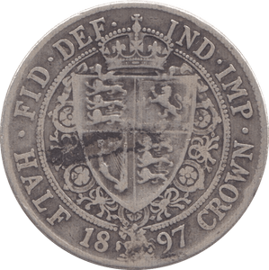 1897 HALFCROWN ( FINE ) - Halfcrown - Cambridgeshire Coins