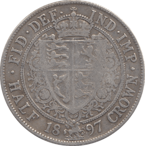 1897 HALFCROWN ( FINE ) - Halfcrown - Cambridgeshire Coins