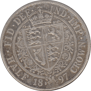 1897 HALFCROWN ( GF ) 7 - Halfcrown - Cambridgeshire Coins