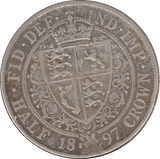 1897 HALFCROWN ( GF ) 7 - Halfcrown - Cambridgeshire Coins