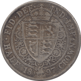 1897 HALFCROWN ( GF ) - Halfcrown - Cambridgeshire Coins