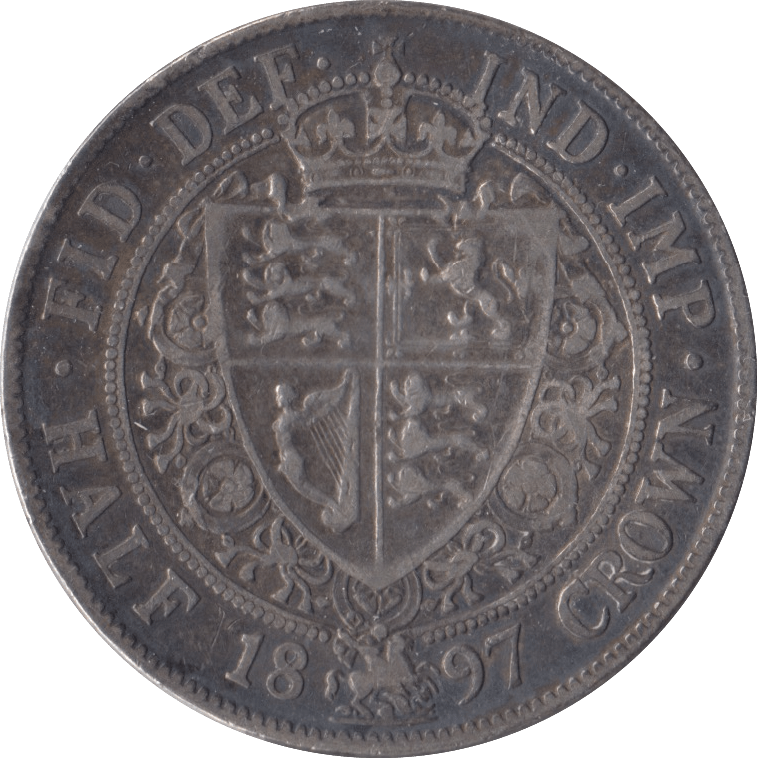 1897 HALFCROWN ( GVF ) - Halfcrown - Cambridgeshire Coins
