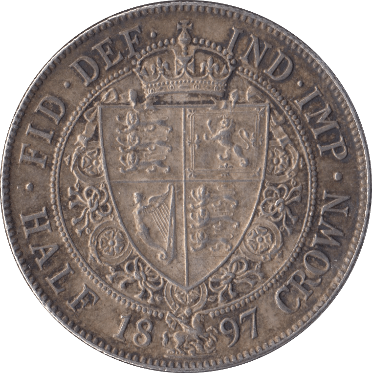 1897 HALFCROWN ( GVF ) - Halfcrown - Cambridgeshire Coins