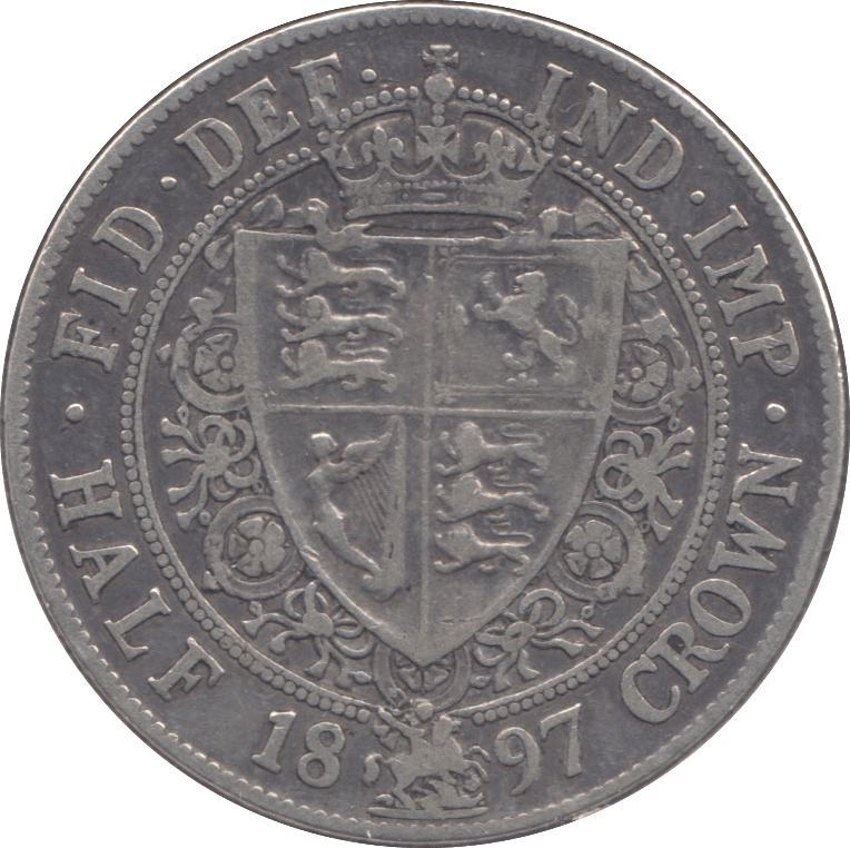 1897 HALFCROWN ( VF ) - Halfcrown - Cambridgeshire Coins