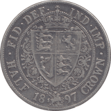1897 HALFCROWN ( VF ) - Halfcrown - Cambridgeshire Coins