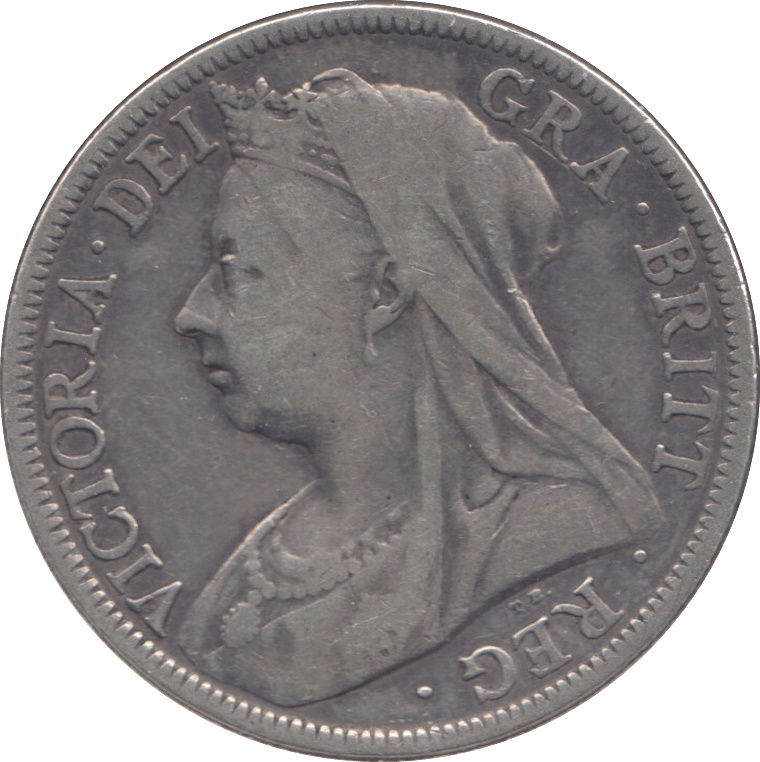 1897 HALFCROWN ( VF ) - Halfcrown - Cambridgeshire Coins