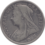 1897 HALFCROWN ( VF ) - Halfcrown - Cambridgeshire Coins