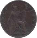 1897 HALFPENNY ( FINE ) 23 - Halfpenny - Cambridgeshire Coins