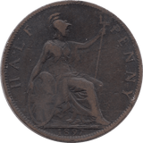 1897 HALFPENNY ( FINE ) - Halfpenny - Cambridgeshire Coins