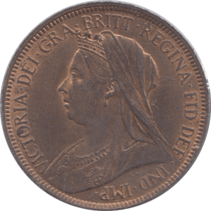 1897 HALFPENNY ( UNC ) 2 - Halfpenny - Cambridgeshire Coins