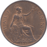 1897 HALFPENNY ( UNC ) 2 - Halfpenny - Cambridgeshire Coins