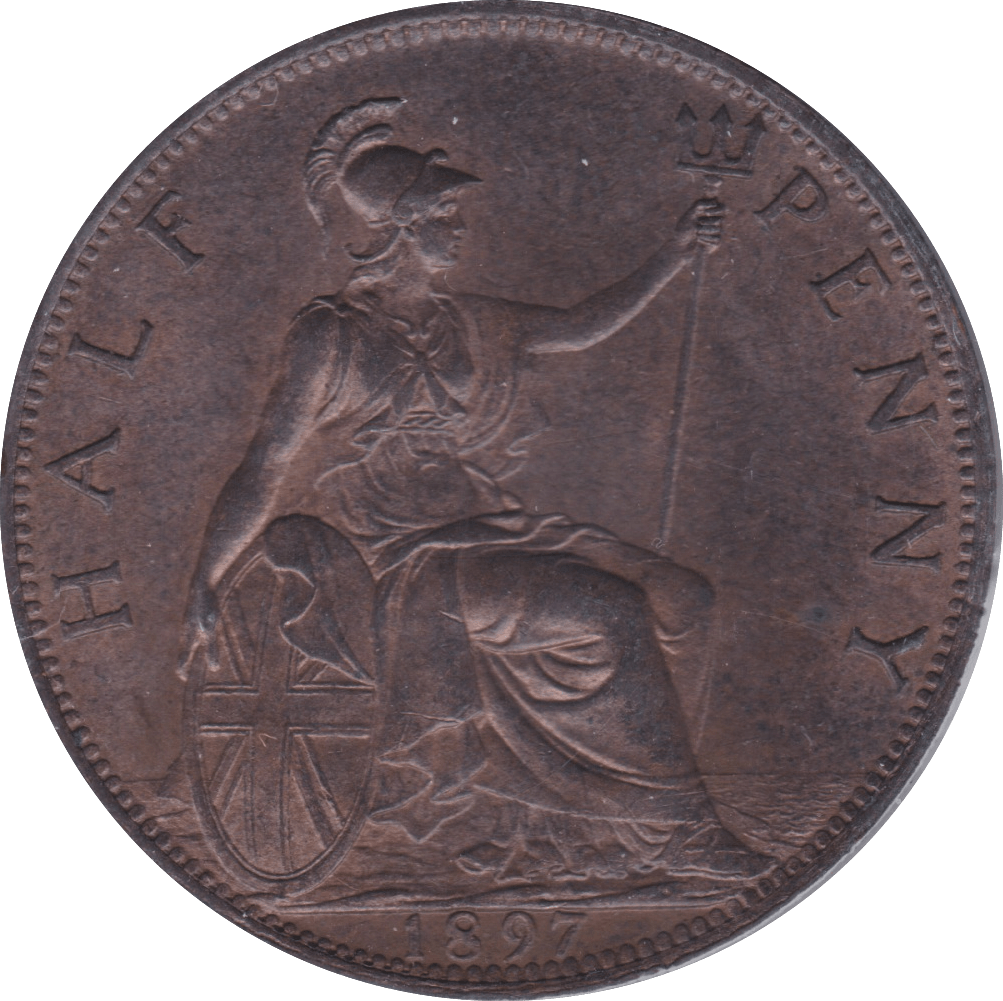 1897 HALFPENNY ( UNC ) - Halfpenny - Cambridgeshire Coins