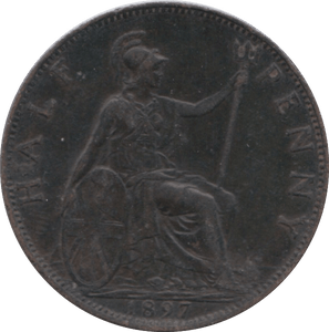 1897 HALFPENNY ( VF ) 3 - Halfpenny - Cambridgeshire Coins