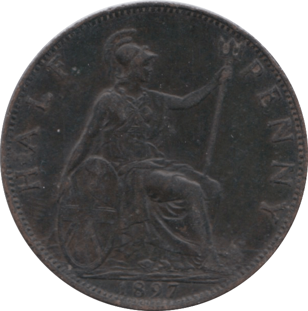 1897 HALFPENNY ( VF ) 3 - Halfpenny - Cambridgeshire Coins