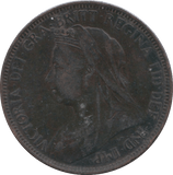 1897 HALFPENNY ( VF ) 3 - Halfpenny - Cambridgeshire Coins