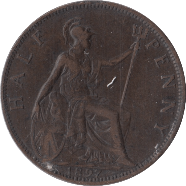 1897 HALFPENNY ( VF ) - Halfpenny - Cambridgeshire Coins