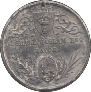 1897 HASLAM MAYOR MEDALLION - MEDALLIONS - Cambridgeshire Coins