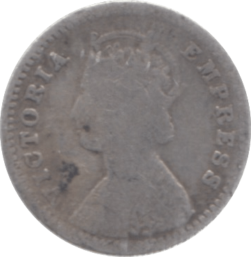 1897 INDIA SILVER 2 ANNAS - SILVER WORLD COINS - Cambridgeshire Coins