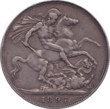 1897 LX CROWN ( GF ) - Crown - Cambridgeshire Coins