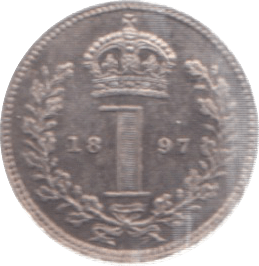 1897 MAUNDY ONE PENNY ( AUNC ) - Maundy Coins - Cambridgeshire Coins