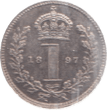 1897 MAUNDY ONE PENNY ( AUNC ) - Maundy Coins - Cambridgeshire Coins