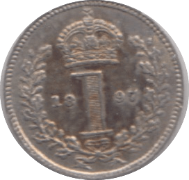 1897 MAUNDY ONE PENNY ( UNC ) - Maundy Coins - Cambridgeshire Coins