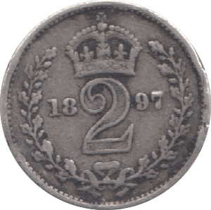 1897 MAUNDY TWO PENCE ( VF ) 16 - Maundy Coins - Cambridgeshire Coins