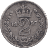 1897 MAUNDY TWO PENCE ( VF ) 16 - Maundy Coins - Cambridgeshire Coins