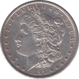 1897 MORGAN DOLLAR USA - SILVER WORLD COINS - Cambridgeshire Coins