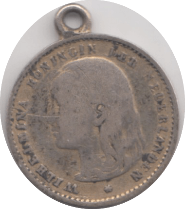 1897 NETHERLANDS 10 CENTS - SILVER WORLD COINS - Cambridgeshire Coins