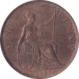 1897 PENNY ( AUNC ) B - Penny - Cambridgeshire Coins