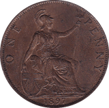 1897 PENNY ( AUNC ) - Penny - Cambridgeshire Coins