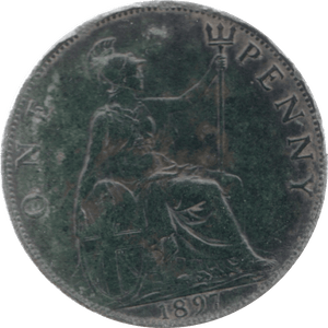 1897 PENNY ( GVF ) 5 - Penny - Cambridgeshire Coins