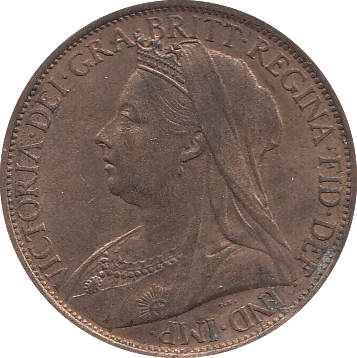 1897 PENNY ( UNC ) A - Penny - Cambridgeshire Coins