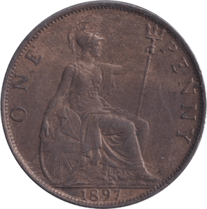 1897 PENNY ( UNC ) - Penny - Cambridgeshire Coins