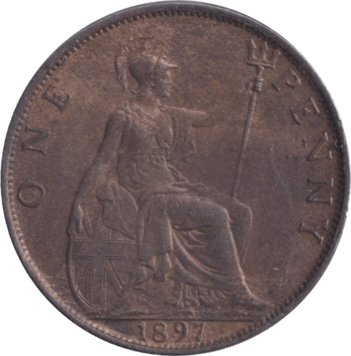 1897 PENNY ( UNC ) - Penny - Cambridgeshire Coins