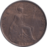 1897 PENNY ( UNC ) - Penny - Cambridgeshire Coins