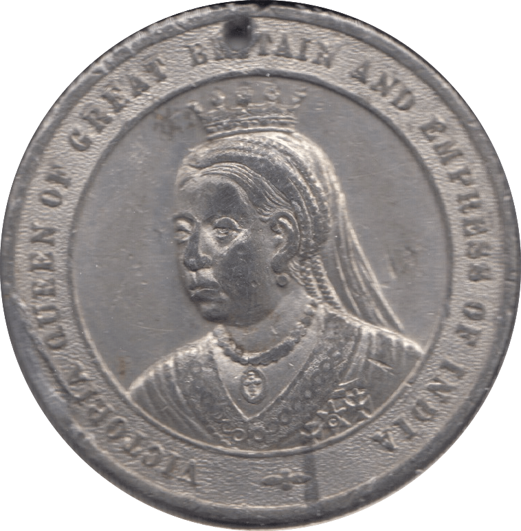 1897 QUEEN VICTORIA DIAMOND JUBILEE MEDALLION 32CM REF 2 - MEDALLIONS - Cambridgeshire Coins