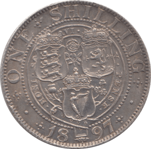 1897 SHILLING ( AUNC ) 5 - Shilling - Cambridgeshire Coins