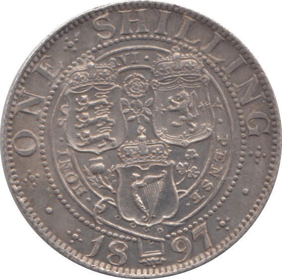 1897 SHILLING ( AUNC ) 5 - Shilling - Cambridgeshire Coins
