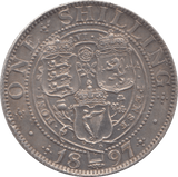 1897 SHILLING ( AUNC ) 5 - Shilling - Cambridgeshire Coins