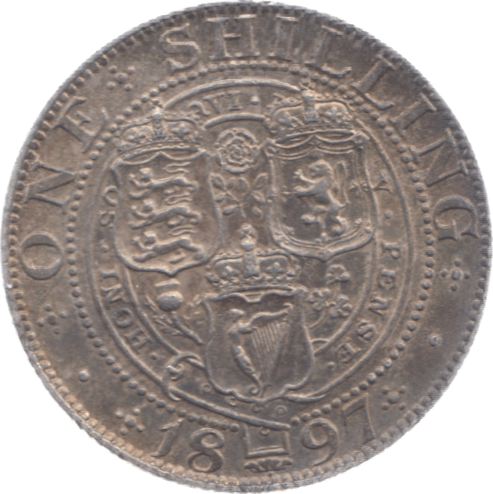 1897 SHILLING ( AUNC ) 9 - Shilling - Cambridgeshire Coins
