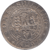 1897 SHILLING ( AUNC ) 9 - Shilling - Cambridgeshire Coins
