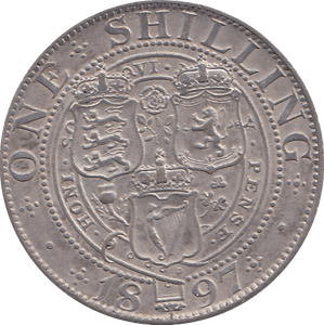 1897 SHILLING ( AUNC ) B - Shilling - Cambridgeshire Coins