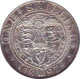 1897 SHILLING ( AUNC ) - Shilling - Cambridgeshire Coins