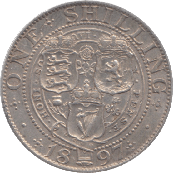 1897 SHILLING ( EF ) 13 - Shilling - Cambridgeshire Coins