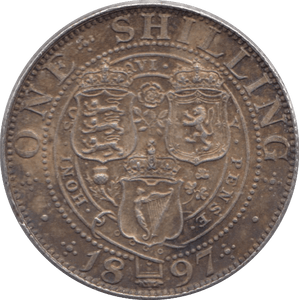 1897 SHILLING ( EF ) 3 - Shilling - Cambridgeshire Coins