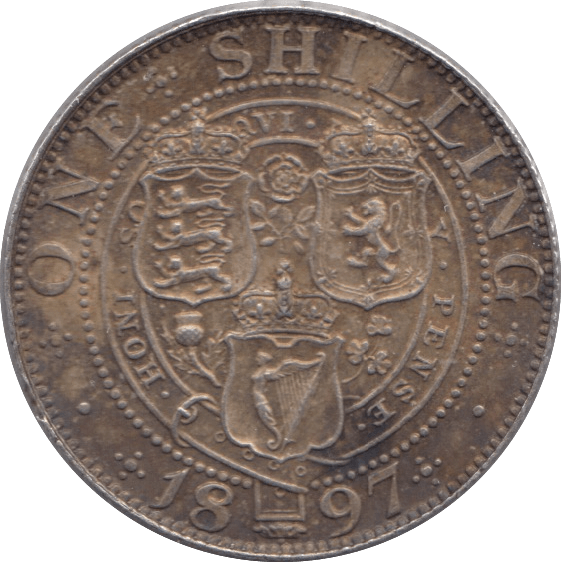 1897 SHILLING ( EF ) 3 - Shilling - Cambridgeshire Coins